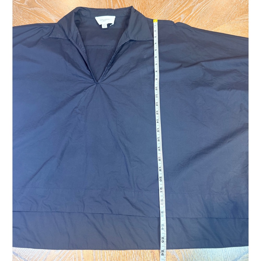 Pomander Place Tuckernuck Collared Boxy‎ Oversized Blouse Black Size XXXL 3X - Picture 6 of 7